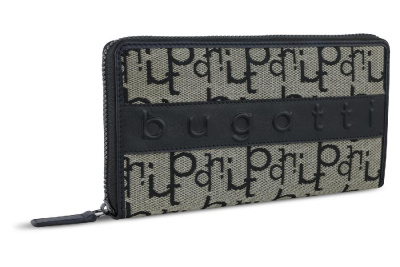 Кошелек женский BUGATTI Elea, жаккардволовья кожаполиэстер, 18,5х2х10 см