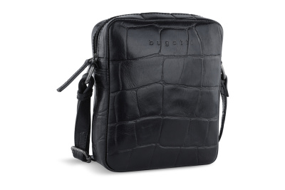 Сумка наплечная мужская BUGATTI Nevio, воловья кожахлопок, 17,5х5,5х19,5 см, 2 л