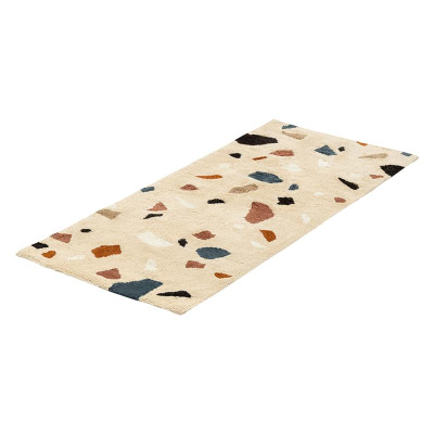 Ковер из хлопка terrazzo poetry из коллекции ethnic, 70х160 см