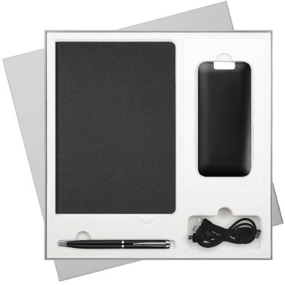 Подарочный набор Moon river,  (ежедневник, ручка, аккумулятор)