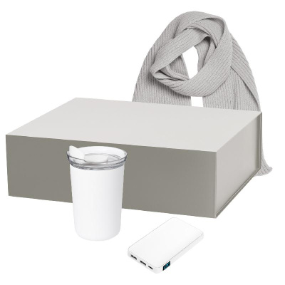 Подарочный набор Strada, Ancor, Forges,  (термокружка, аккумулятор, шарф)