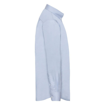 Рубашка "Long Sleeve Oxford Shirt", белый_S, 70% х/б, 30% п/э, 130 г/м2