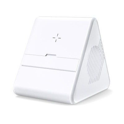 Колонка Dorn с беспроводной зарядкой, белый