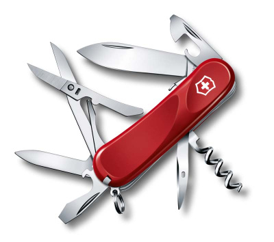 Нож перочинный VICTORINOX Evolution S14, 85 мм, 14 функций, с фиксатором лезвия