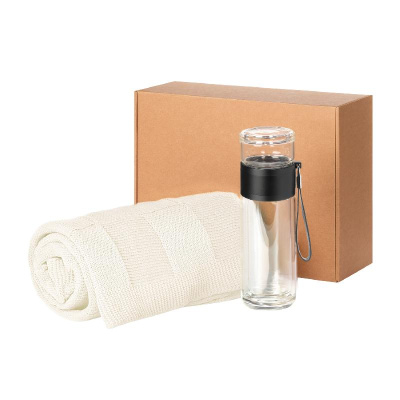 Подарочный набор Terso, Cella,  (плед, термобутылка)