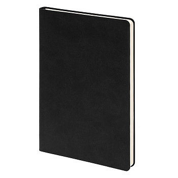 Бизнес-блокнот "Funky", 130*210 мм, голубой,  зеленый форзац, мягкая обложка, блок-линейка