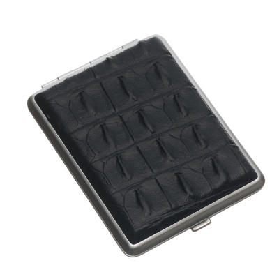 Портсигар SQuire,  искусственная кожа,   с рисунком, 74*95*18 мм