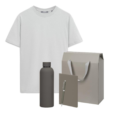 Набор с одеждой KRIS (футболка, термобутылка, блокнот, ручка), L