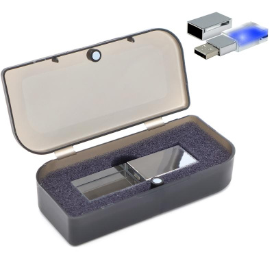 Флешка Moon 16 Гб в футляре, красный