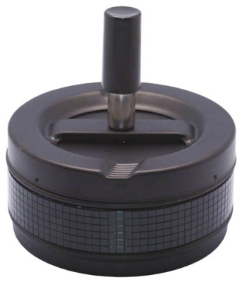 Пепельница SQuire круглая, покрыткраска, блестящ вставка, с  ручкой,110мм