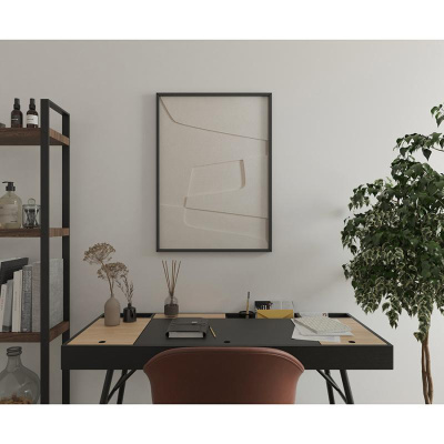 Панно декоративное с эффектом 3d minimalism, с черной рамой, 50х70 см