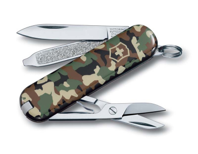 Ножбрелок VICTORINOX Classic SD "Camouflage", 58 мм, 7 функций