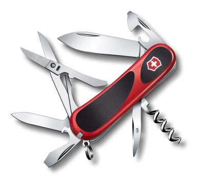 Нож перочинный VICTORINOX Evolution S14, 85 мм, 14 функций,  с чёрными вставками