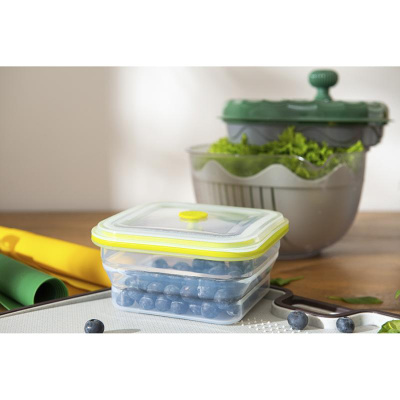 Контейнер для переноски и хранения силикон квадратный складной silikobox, 900 мл