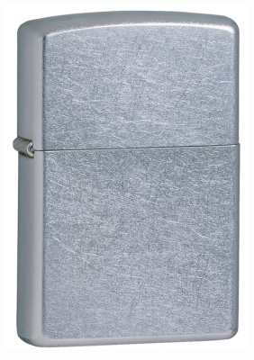 Зажигалка ZIPPO Classic с покрытием Street Chrome™, латунь, овая, 38x13x57 мм