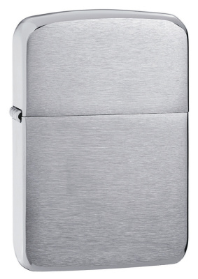 Зажигалка ZIPPO 1941 Replica™ с покрытием Brushed Chrome, латунь, 38x13x56 мм