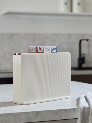 Набор из 4х разделочных досок с держателем cut&store