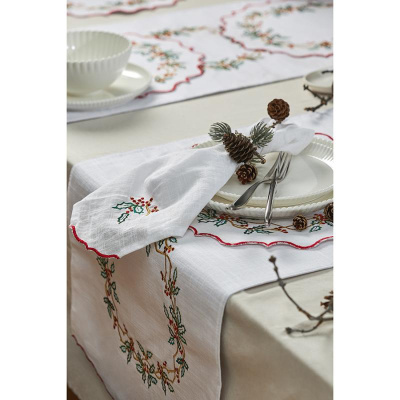 Набор из двух салфеток festive wreath из коллекции new year essential, 45х45 см