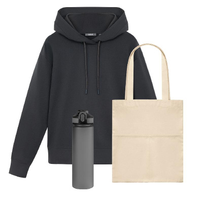 Набор с одеждой ALEX (худи, бутылка, шоппер), L