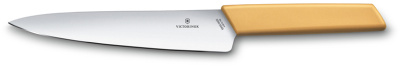 Нож разделочный VICTORINOX Swiss Modern, 19 см, нержавеющая   синтетический ериал, медовый