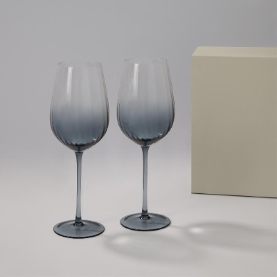 Подарочный набор 2 бокала для вина Mancera в серой коробке