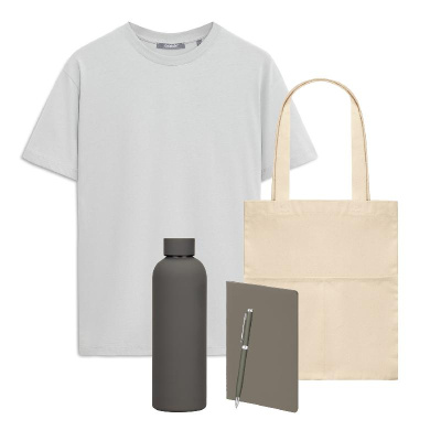 Набор с одеждой KRIS (футболка, термобутылка, ежедневник, ручка, шоппер), S
