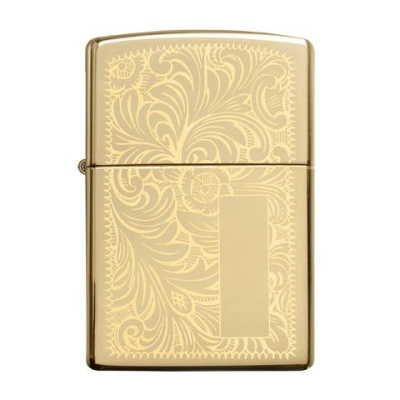 Зажигалка ZIPPO Venetian® с покрытием High Polish Brass, латунь, 38x13x57 мм