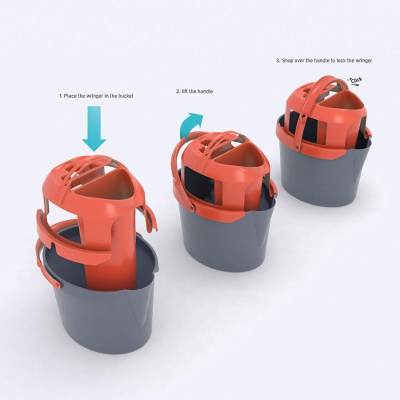 Вставкаотжим для ведра с секцией для чистой воды